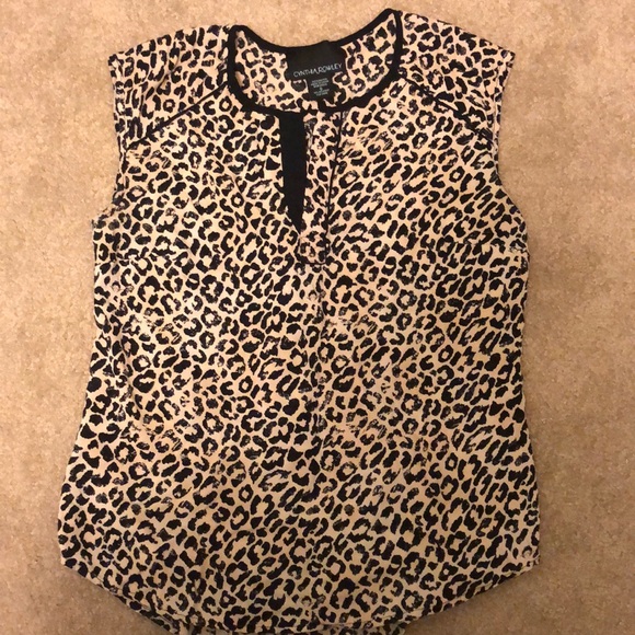 Cynthia Rowley Tops - Leopard print top.